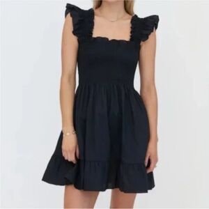 Hill House Black‎ Ruffle Mini Dress